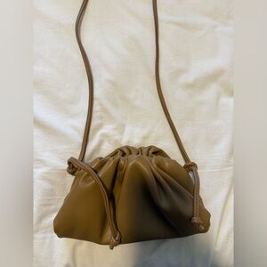 Elegant Brown Drawstring Women's Bag